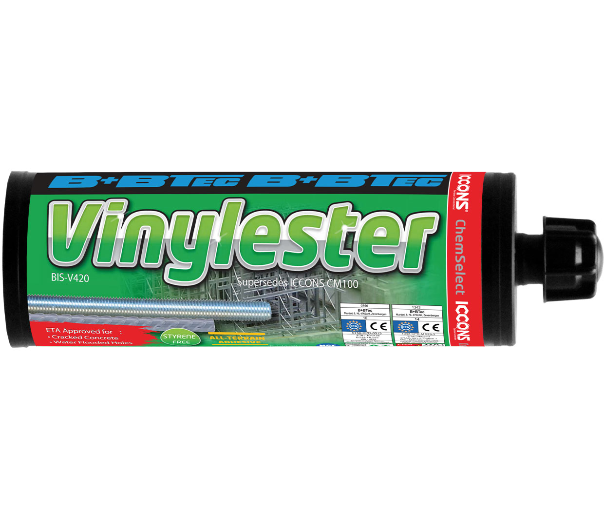 ICCONS VINYLESTER STYRENE FREE 420ML INJECTION SYSTEM